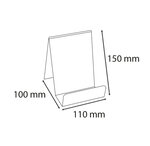 Chevalet L100x150xp80 - Cristal - X 10 - Exacompta