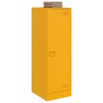 vidaXL Buffet jaune moutarde 34 5x39x107 cm acier