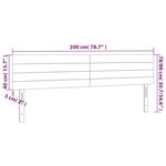vidaXL Têtes de lit 2 Pièces Bleu foncé 100x5x78/88 cm Velours