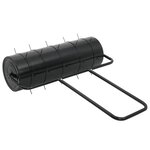 vidaXL Rouleau à gazon de jardin et colliers d'aérateur 63 L fer acier