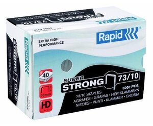 Agrafes Super Strong 73/10 galvanisé en boite de 5000 RAPID