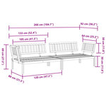 vidaXL Canapés d'angle palette de jardin 2 Pièces bois massif d'acacia