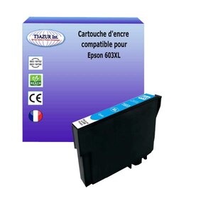 Cartouche compatible avec epson 603 xl cyan pour epson workforce wf-2820dwf wf-2830dwf wf-2840dwf