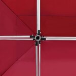 vidaXL Tente de réception pliable Aluminium 4 5x3 m Bordeaux