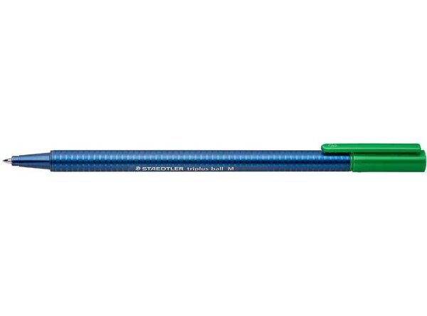 Stylo Bille Triplus ball 437 M Pte Moyenne Vert STAEDTLER