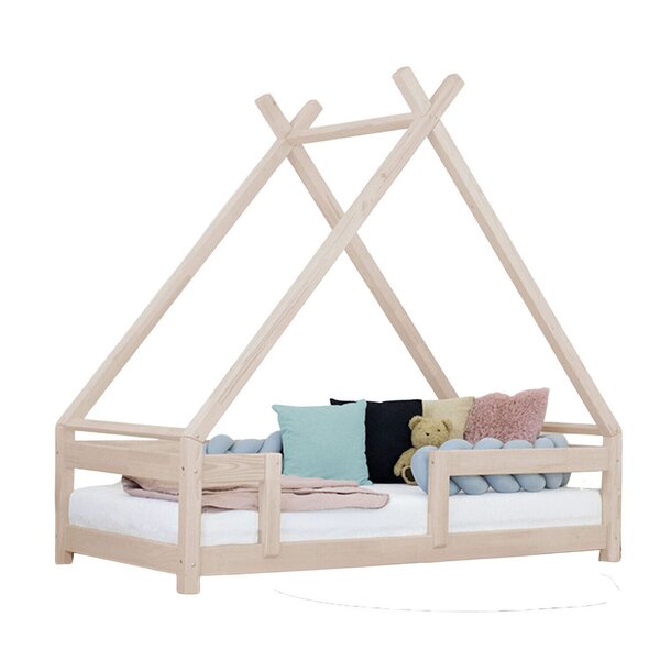 Lit cabane enfant TAHUKA 80 x 160 beige