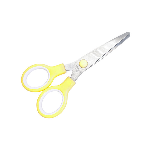 Ciseaux à bouts ronds 13 cm jaune
