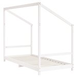 vidaXL Cadre de lit d'enfant blanc 2x(90x200) cm bois de pin massif