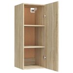vidaXL Armoire murale Chêne sonoma 34 5x34x90 cm Bois d'ingénierie