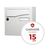 Boîte aux lettres, Préface compact Blanc brillant RAL 9016B