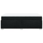 vidaXL Sommier à lattes de lit avec matelas Noir 120x200 cm Tissu