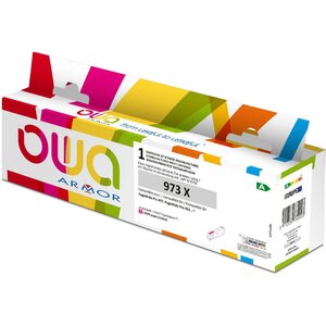 Cartouche d'encre remanufacturée, compatible pour hp 973x, f6t83ae - cyan