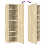 vidaXL Buffet haut chêne sonoma 50x42 5x185 cm bois d'ingénierie