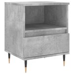 vidaXL Tables de chevet 2 Pièces gris béton 40x35x50 cm bois d’ingénierie