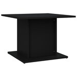 vidaXL Table basse Noir 55 5x55 5x40 cm Aggloméré