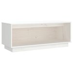 vidaXL Meuble TV Blanc 90x35x35 cm Bois de pin massif