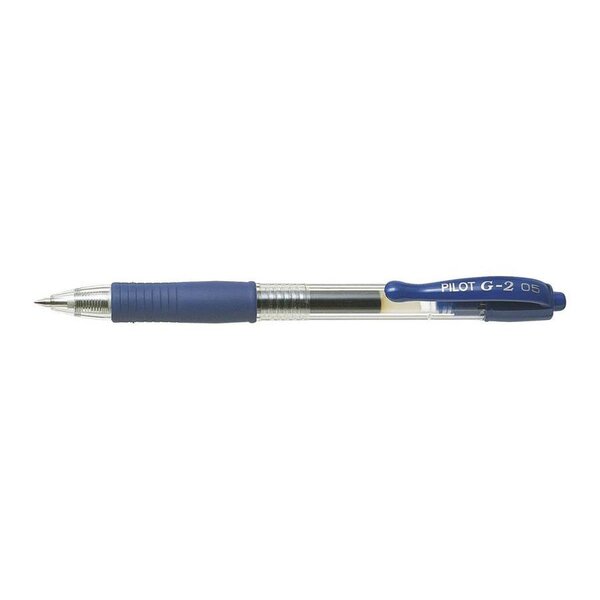 Stylo bille à encre gel g2 05 pte fine bleu pilot