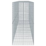 vidaXL Panier gabion avec couvercle 750x100x200 cm fer galvanisé