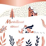 Carte De Vœux Etincelle Renard - Draeger paris