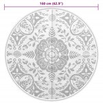 vidaXL Tapis d'extérieur bleu clair Ø160 cm PP