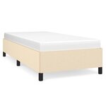 vidaXL Cadre de lit Crème 90 x 200 cm Tissu