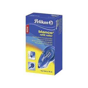 roller correcteur rechargeable, 4,2 mm x 14 m Bleu PELIKAN