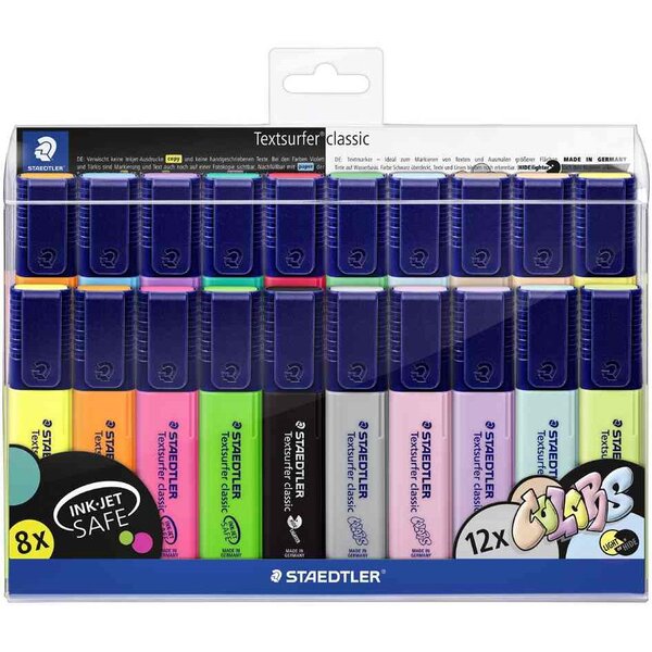 Surligneur 'textsurfer classic'  étui de 20 staedtler