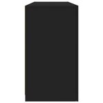 vidaXL Buffet avec lumières LED noir 142 5x37x67 cm