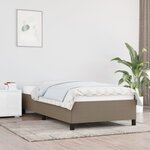 vidaXL Cadre de lit Taupe 80 x 200 cm Tissu