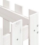 vidaXL Jardinière avec design de clôture blanc 50x50x50 cm pin massif