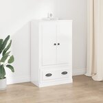 vidaXL Buffet haut blanc brillant 60x35 5x103 5 cm bois d'ingénierie