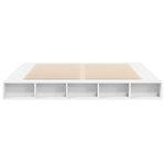 vidaXL Cadre de lit blanc 200x200 cm bois d'ingénierie