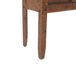 vidaXL Table console Bois massif de sapin 131 x 35 5  x 75 cm Marron
