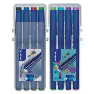 FriXion Fineliner Stylo feutre encre gel effaçable pointe fine 1,3 mm - 8 couleurs assorties (paquet 8 unités)