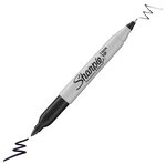 SHARPIE - 1 marqueur permanent - Noir - Pointe Fine & Ultra fine - sous blister