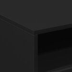 vidaXL Table basse avec lumières LED noir 50x49x40 cm