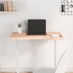 vidaXL Dessus de bureau 80x(36-40)x4 cm bois massif de hêtre