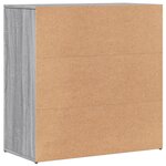 vidaXL Buffet sonoma gris 79x38x80 cm bois d'ingénierie