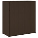 vidaXL Armoire de rangement jardin marron 105x55x113 cm résine tressée