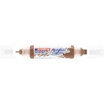 Marqueur acryl 3d dble pointe 5400 noisette 2-3 mm  5-10 mm EDDING