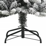 vidaXL Sapin de Noël artificiel avec neige floquée 180 cm PVC et PE
