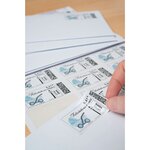 240 etiquettes pour timbres - jet d'encre - j8159-10