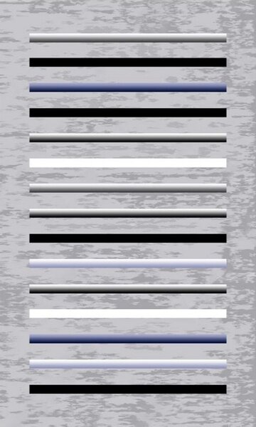 Tapis de salon à rayures 160 x 230 cm - Gris