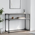 vidaXL Table console sonoma gris 100x35 5x75 cm bois d'ingénierie
