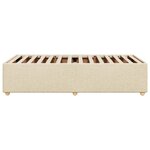 vidaXL Cadre de lit Crème 90x190 cm Tissu