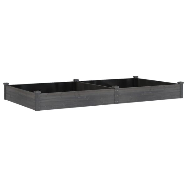 vidaXL Lit surélevé de jardin doublure 240x120x25 cm bois massif sapin