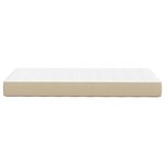 Matelas à ressorts ensachés vidaXL Vert clair Gris Moyen 80x200x20 cm Tissu