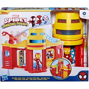 Hasbro F93515X0 - Marvel Spidey et ses amis extraordinaires Coffret Tour Stark avec figurine Iron Man