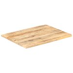 vidaXL Dessus de table Bois de manguier solide 25-27 mm 90x70 cm