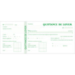 carnet de 50 feuilles de Quittance de loyer 101x165mm EXACOMPTA